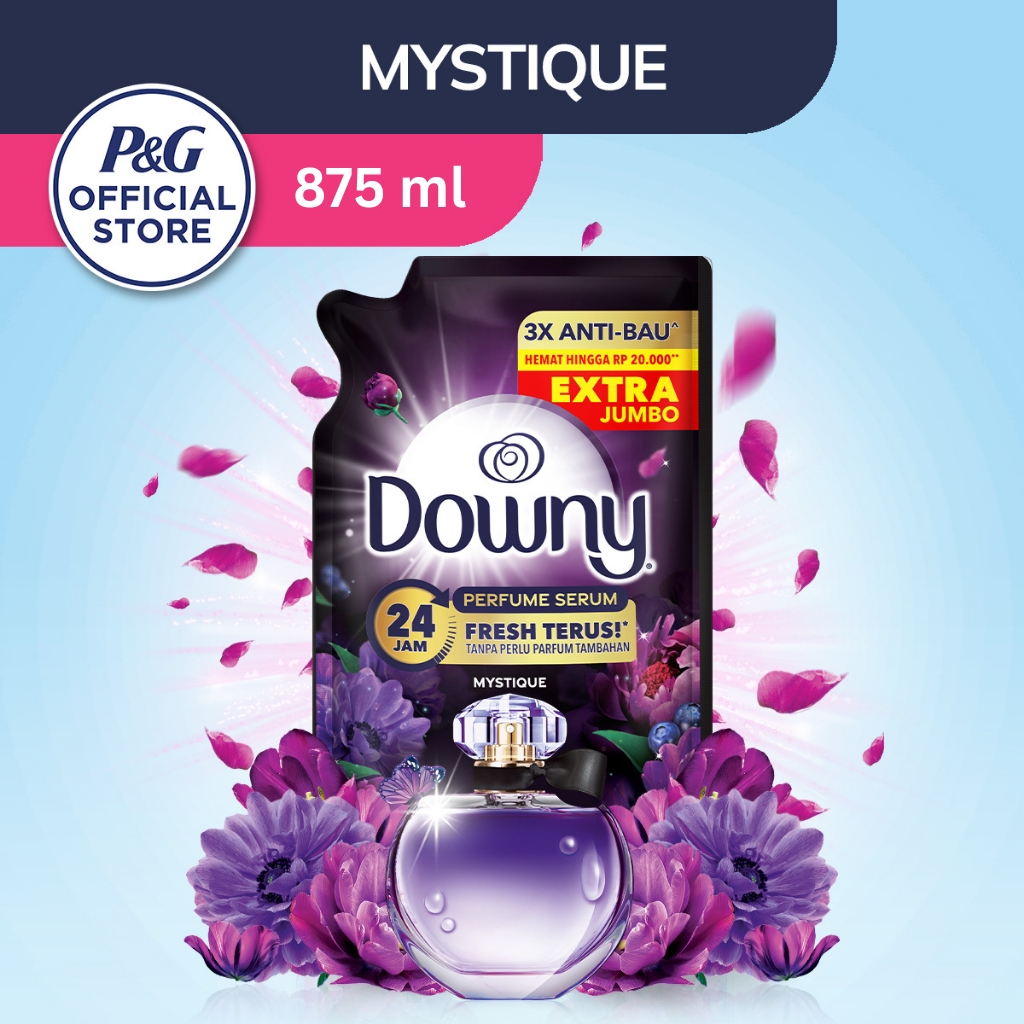Downy Pelembut dan Pewangi Pakaian Konsentrat Premium Parfum Mystique 875 ml