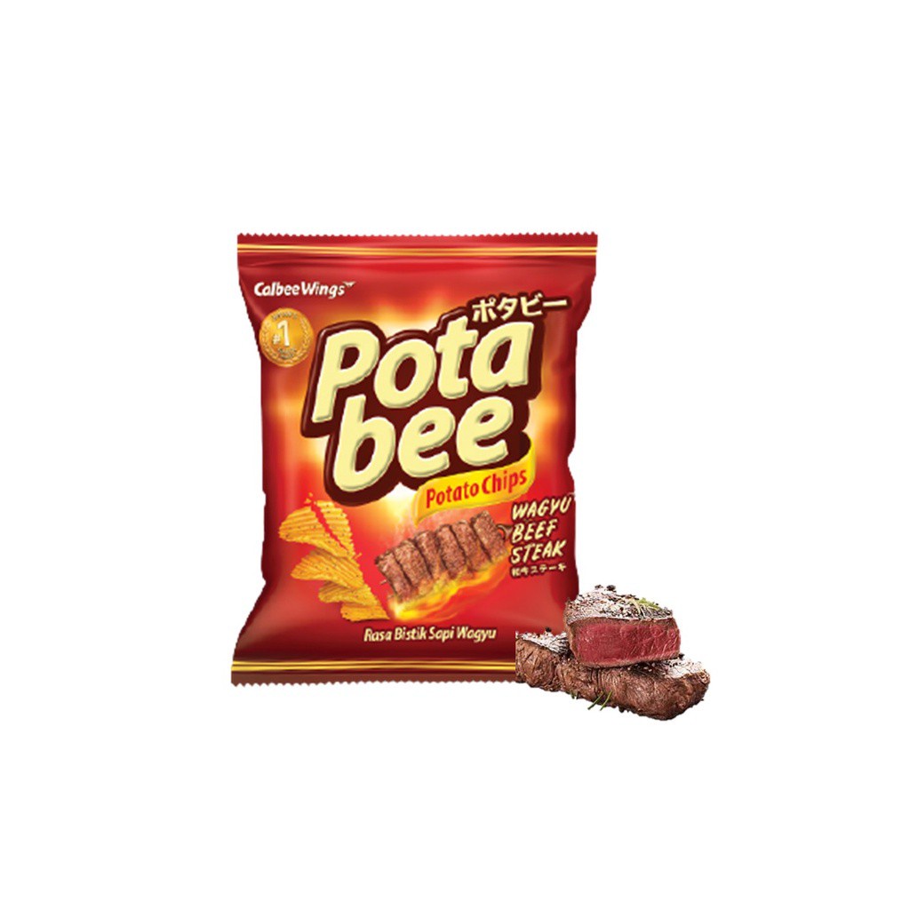 Potabee Keripik Kentang Wagyu Beef Steak 65 gr - Gambar 2
