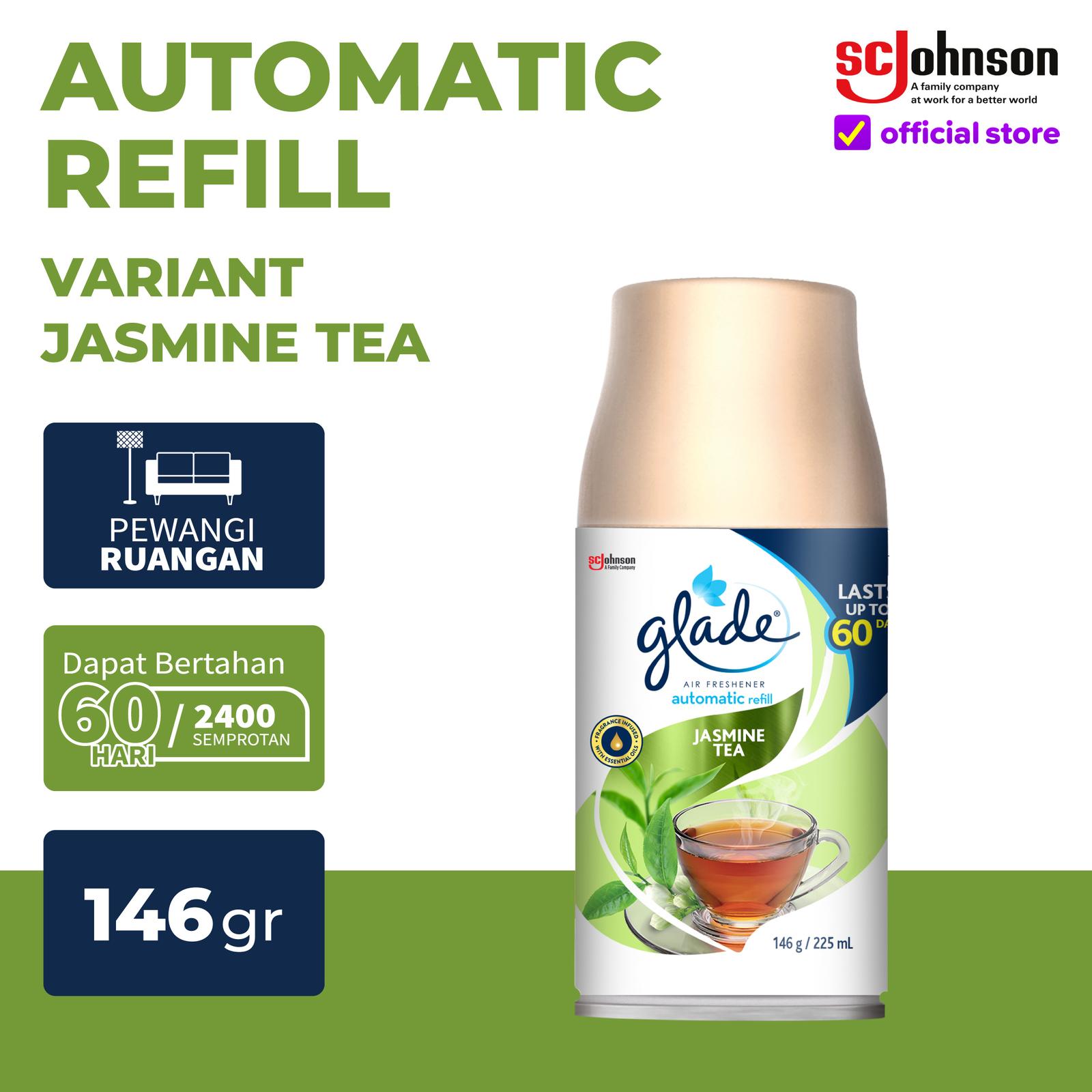 Glade Matic Spray Jasmine Tea Refill 146gr Festive Series