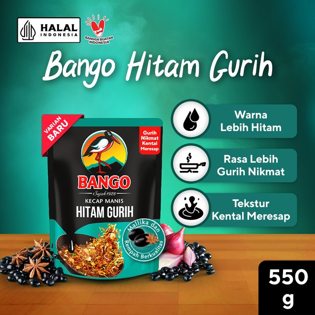 Bango Kecap Manis Hitam Gurih 550gr