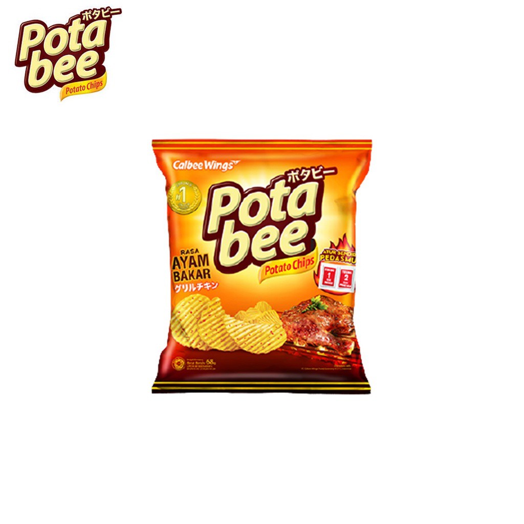 Potabee Keripik Kentang Ayam Bakar 65 gr - Gambar 3