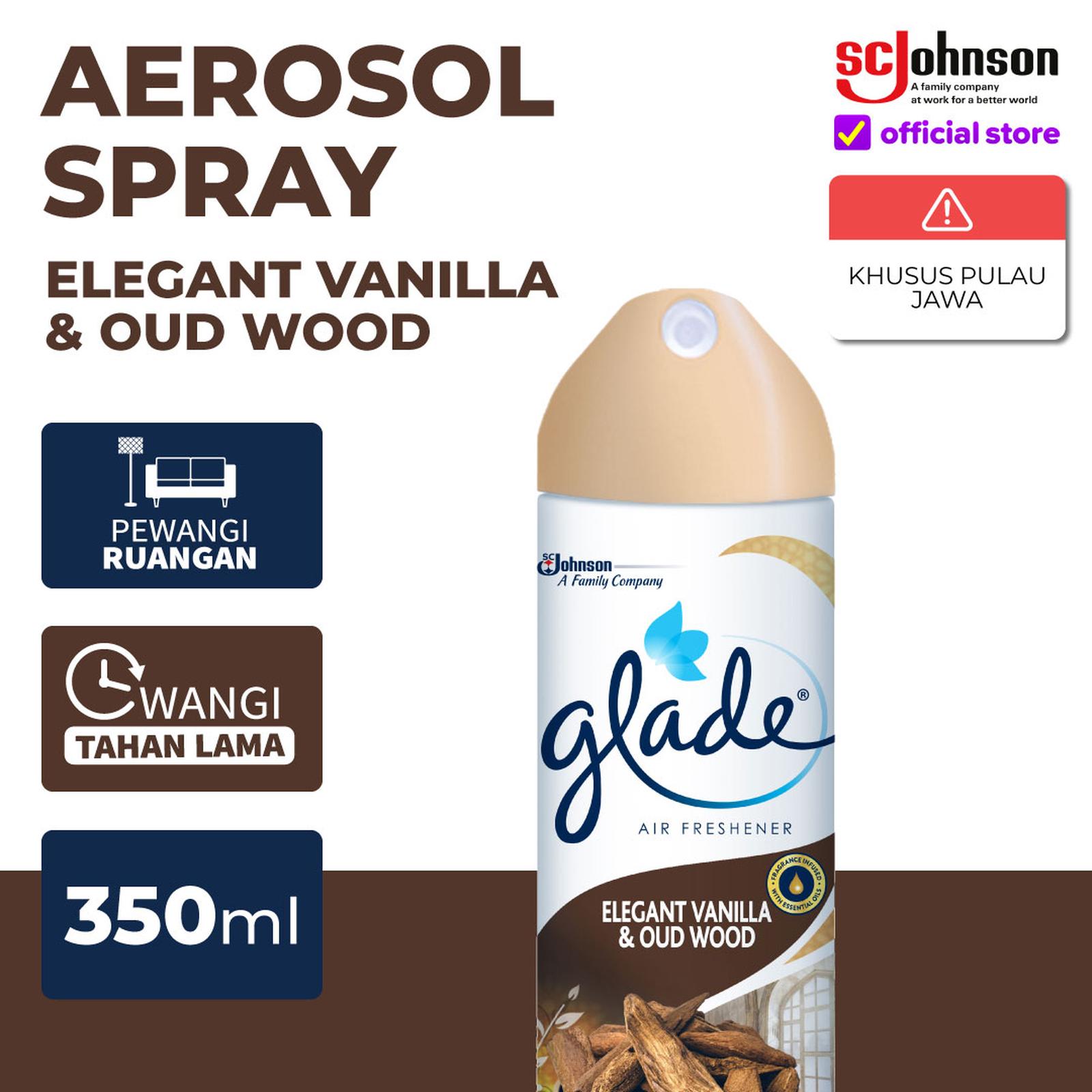 Glade Aerosol Elegant Vanilla & Oud Wood 350 ml
