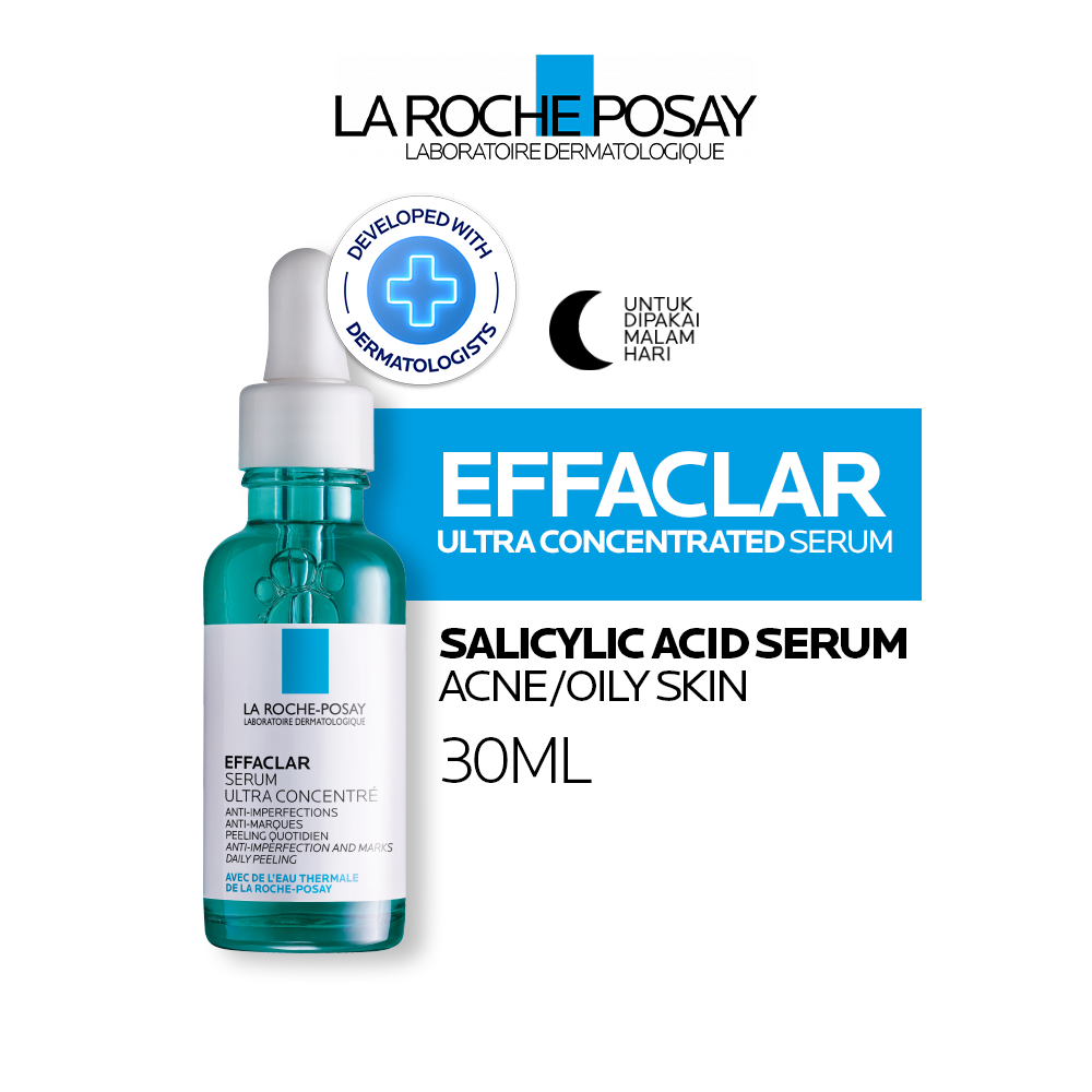 La Roche Posay Effaclar Salicylic Acid Serum 30ml - Serum Wajah Kulit Jerawat/ Berminyak