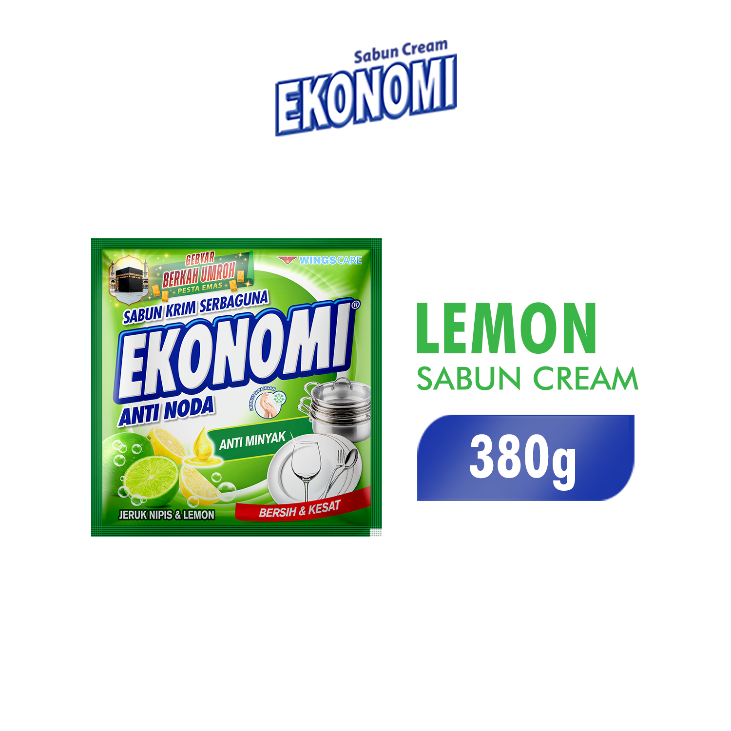Ekonomi Cream Deterjen Lemon 380 gr