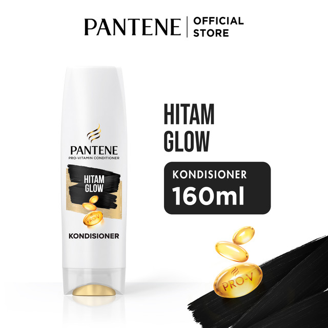 Pantene Kondisioner Hitam Glow Pro-V Perawatan Rambut 160ml / Pantene Conditioner