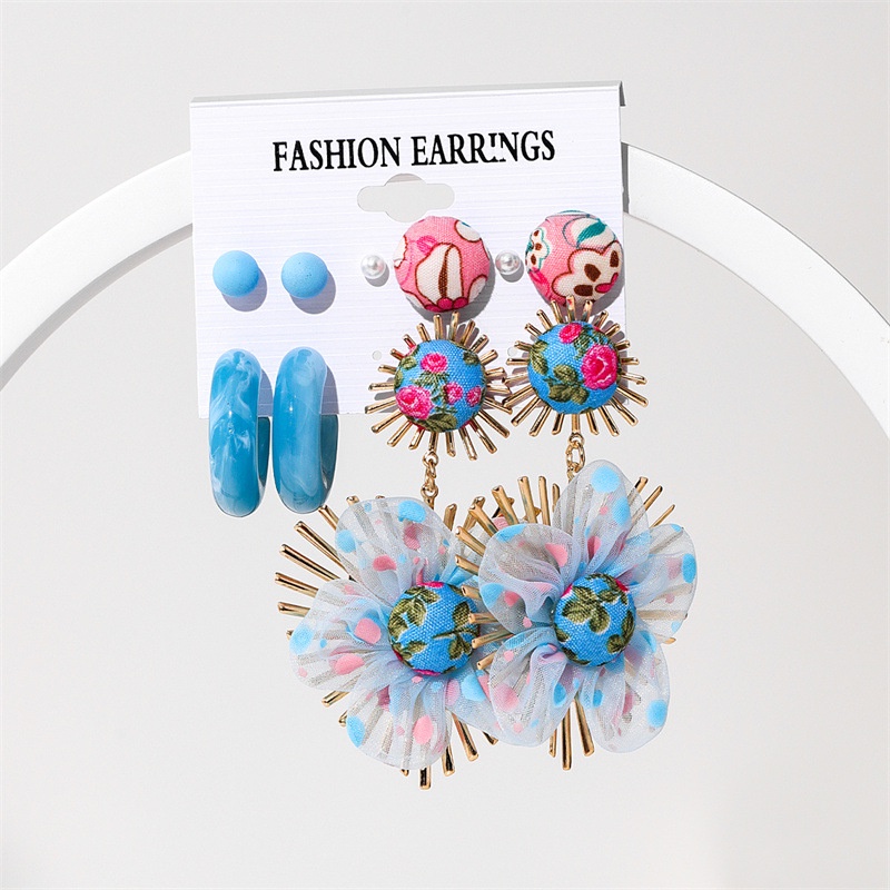 Trendi Warna-Warni Anting Akrilik Untuk Wanita Warna Macaron Bunga Hati Bola Berlebihan Stud Earring Perhiasan Pesta