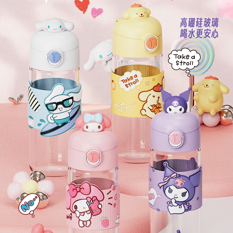 Botol minum tumbler Melody Cinnamoroll Kuromi Pompompurin