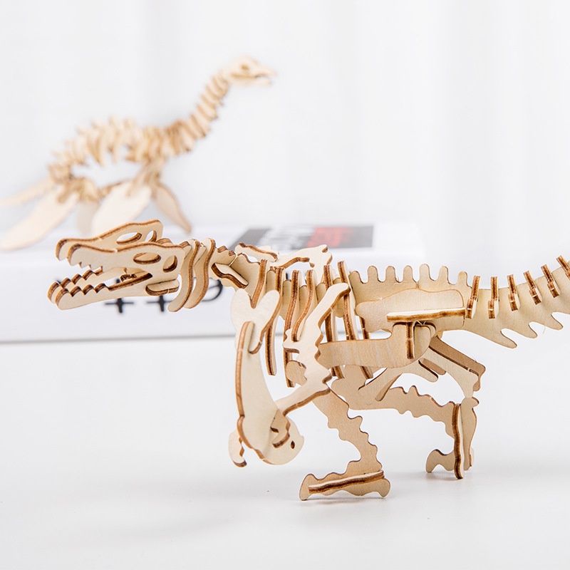NEW Mainan edukasi anak menyusun puzzle kerangka dinosaurus