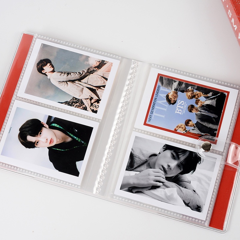 Album mini 64 slot ukuran 3&quot; untuk Fuji Instax Kpop Polaroid dan kartu nama 7s 8 25 50s