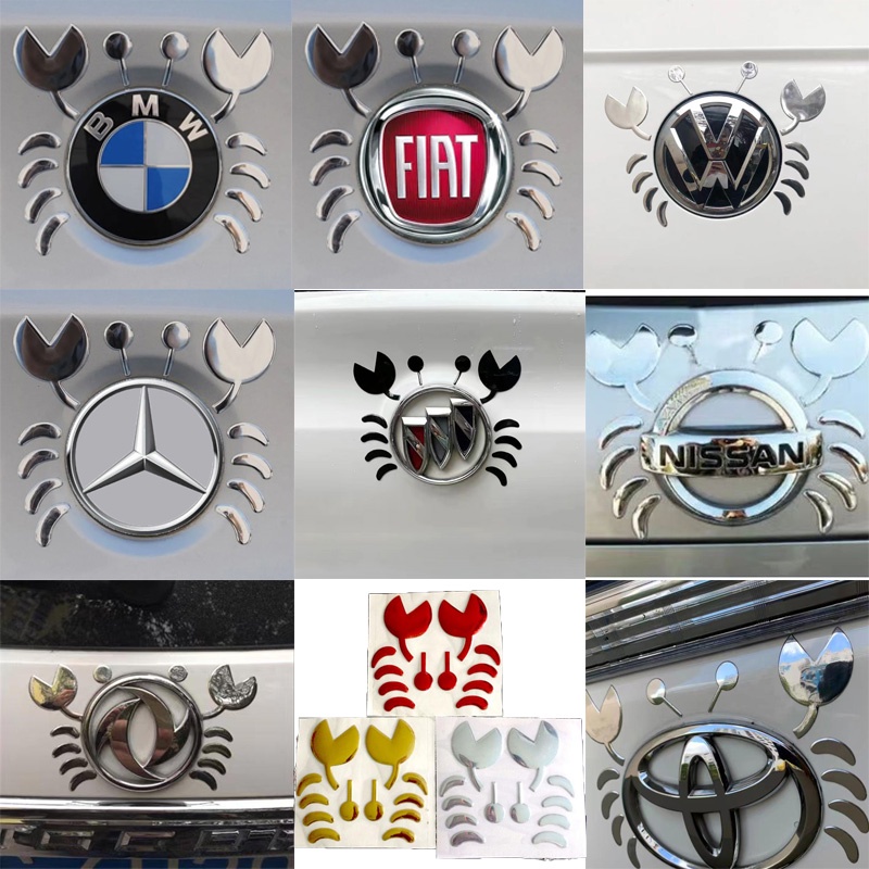 Stiker logo Kepiting Modifikasi Untuk Dekorasi Mobil