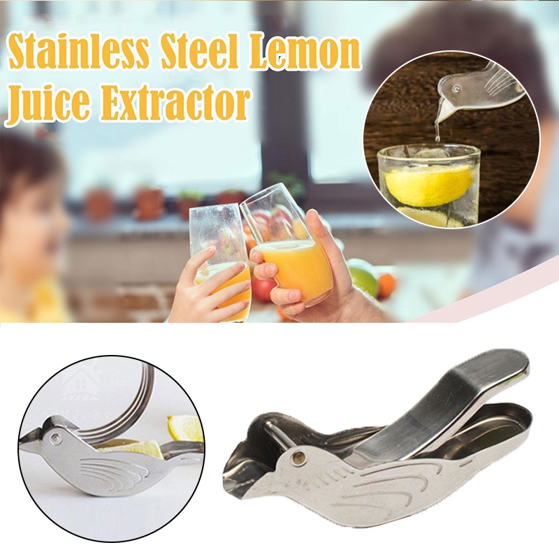 Alat Peras Jeruk Lemon Bentuk Burung Juicer Stainless Steel Buah Jeruk Hand Press Manual Squeezer Juicer Alat Dapur