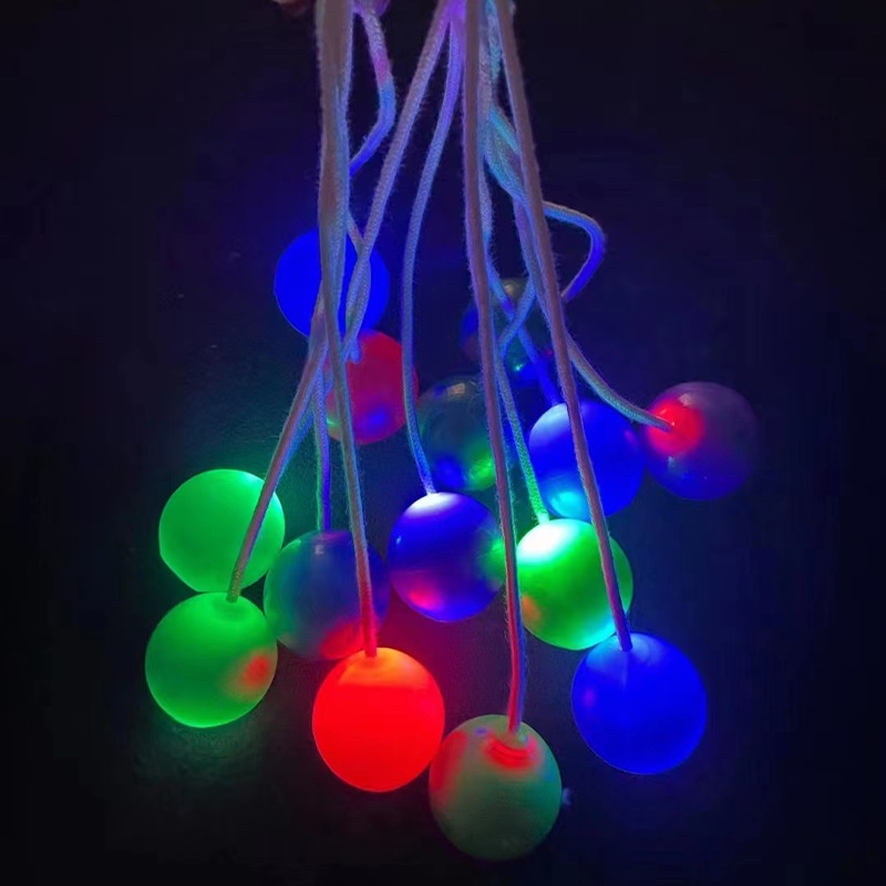 Fidget Clack Balls Click Clackers Glow in the dark Bead Bola Antistress Noise Maker Novelty Mainan Hadiah Untuk Anak Anak