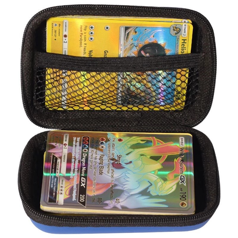 Kartu Game Pokemon Pikachu Kapasitas 55kartu Holder Album Hard Case Card Holder Tempat Buku Earphone Kotak Penyimpanan