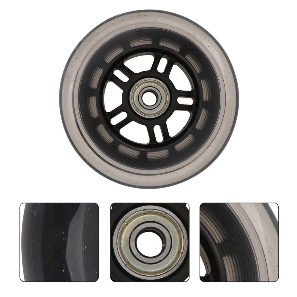 4pcs/set Grosir Roda Inline Skate Sepatu Roda Wheels Inline Skate Roller Skating Wheels Roda Sepatu Roda Karet Ban Sepatu Roda+Bearing Roda Nyala Semua 64mm