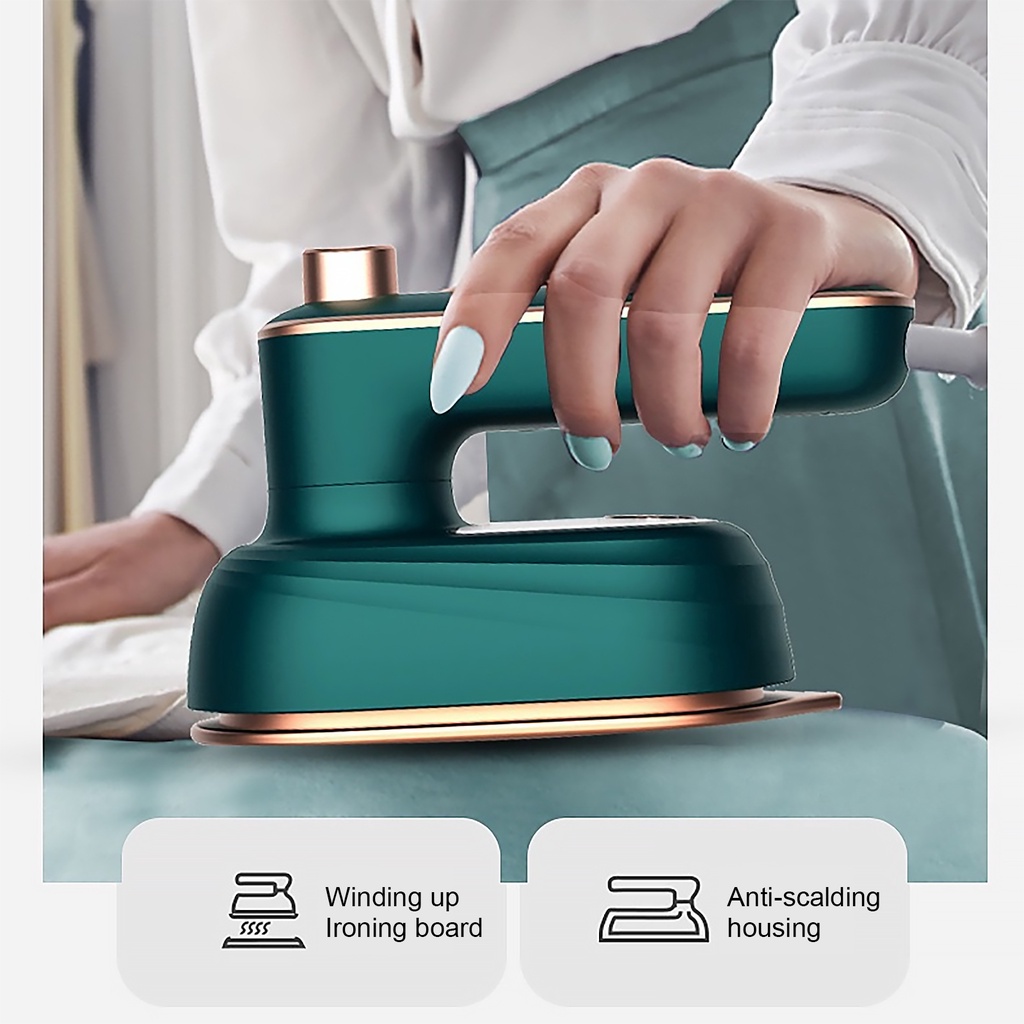 Setrika Uap Portable Mini Traveling Setrika Elektrik Panas 180 °C Praktis Pakaian Baju Kering Basah  Mikro Profesional Genggam Mesin Setrika Mini Portabel Rumah Tangga Setrika Uap Pakaian Rumah Travel Steamer