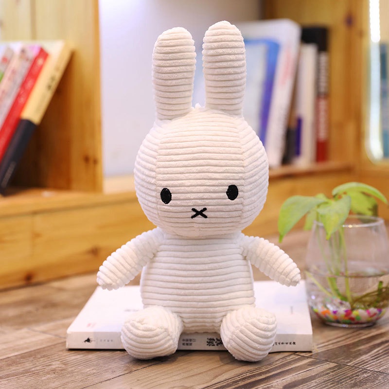 Miffy Kartun Baru Plush Stuffed Doll Mainan Sekitar Animasi Indah Dekorasi Kamar Bantal Lembut Hadiah Ulang Tahun Untuk Anak Laki-Laki Dan Perempuan