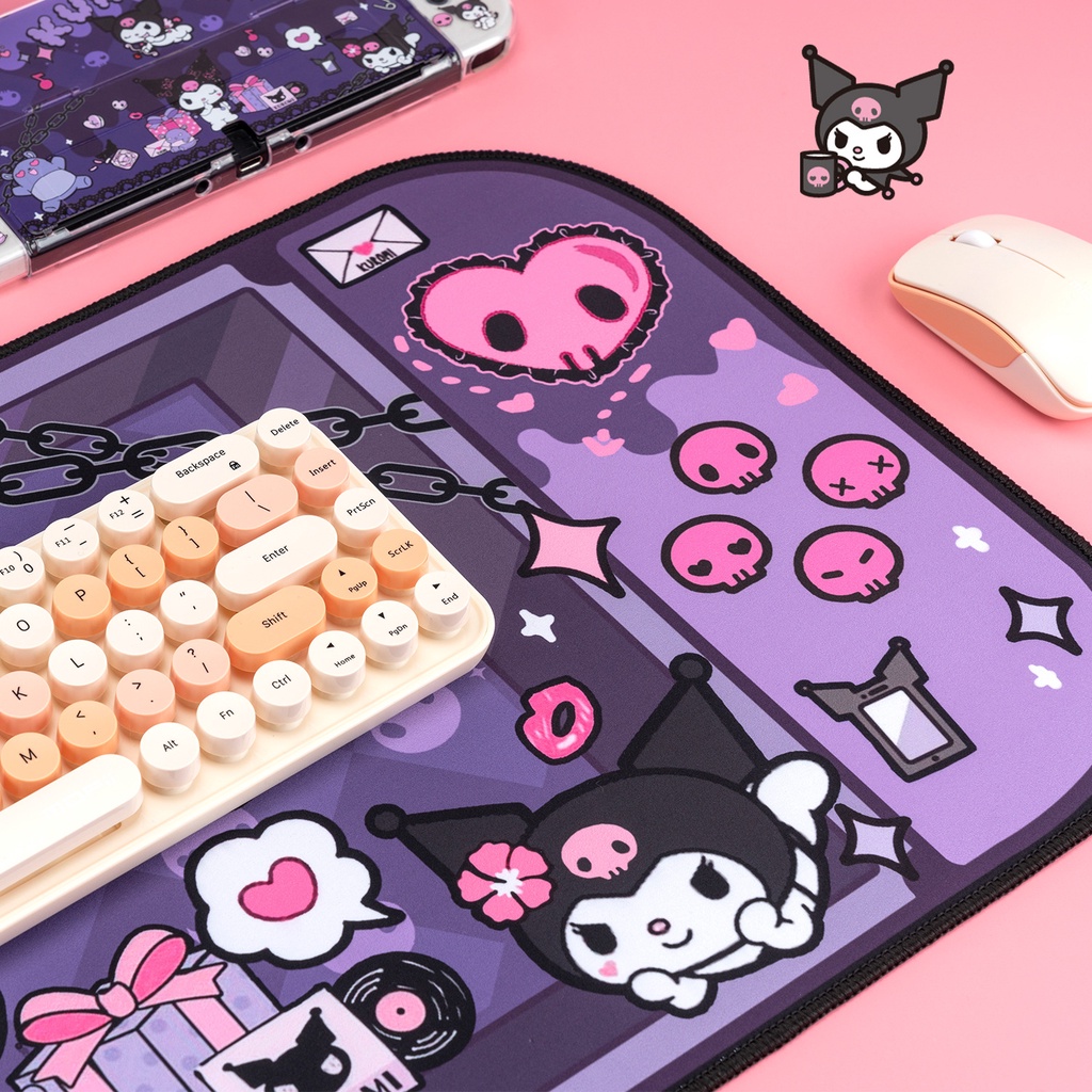 Kawaii Sanrio Large Mouse Pad Kuromi Cute Cartoon Waterproof Student Writing Desk Mat Placemat Bedroom Decoration Children Gift