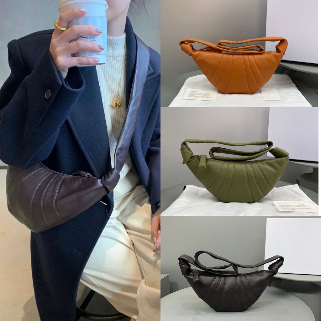 Lemaire Croissant Bag Sheepskin Shoulder Diagonal Dumpling Niche Leather Underarm Baguette Waist