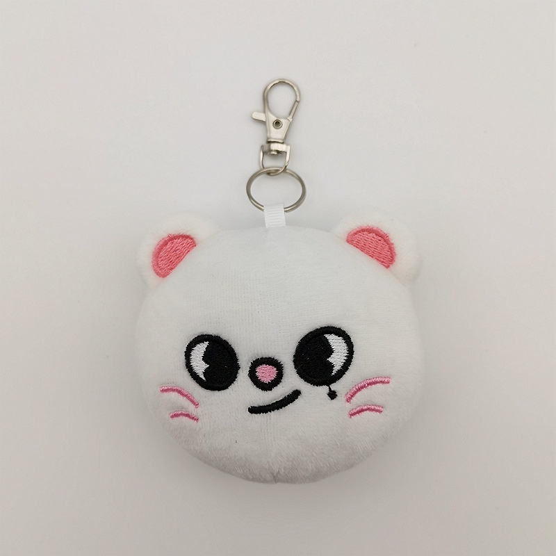 Mainan Mewah Gantungan Kunci 10 cm Aksesoris Liontin Stray Kids Boneka Kawaii Kartun Boneka Binatang Hadiah