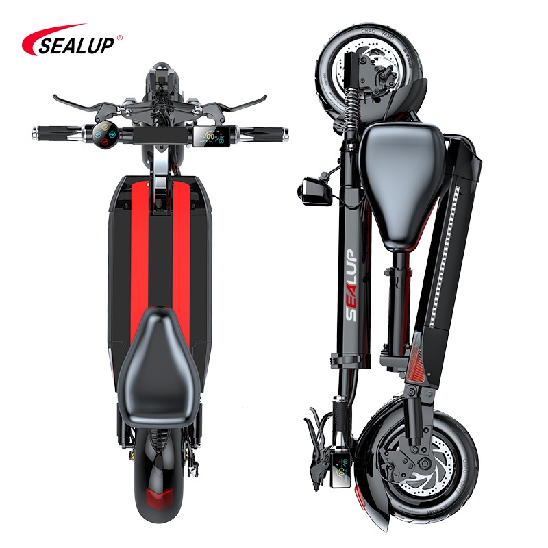 ⚡SEALUP Q8⚡Skuter Elektrik Listrik Lipat Scooter 10inch 400W Tahan Baterai 40-45km bisa COD Garansi 1 tahun