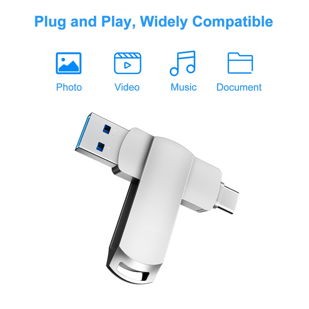 Flashdisk OTG metal 2TB Original type-c USB dual Flashdisk OTG USB Flash Drive high speed