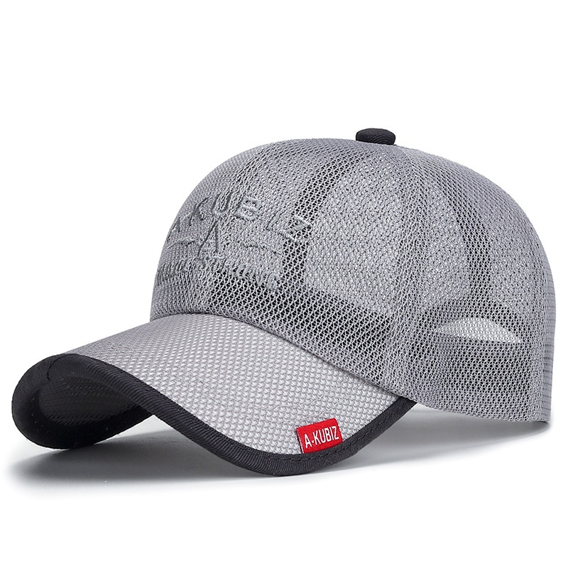 Snapback Topi Baseball Berkualitas Tinggi Baru Untuk Pria Musim Panas A-KUBIZ Korea Kasual Warna soild net cap woman Adjustable Untuk Topi Olahraga outdoor