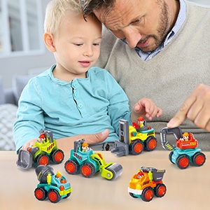 New Mini Pocket Car Engineering Vehicle Excavator Inertia Model Mainan Anak Laki-Laki