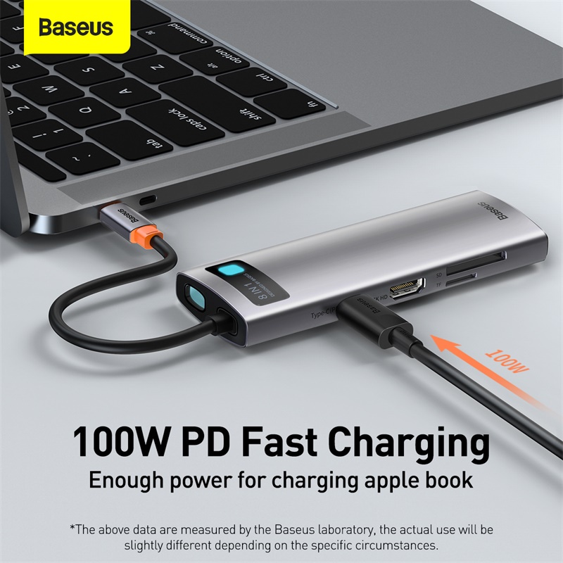 Baseus USB HUB Type C Multi USB 3.0 4K HD PD 100W Port USB HUB Adapter