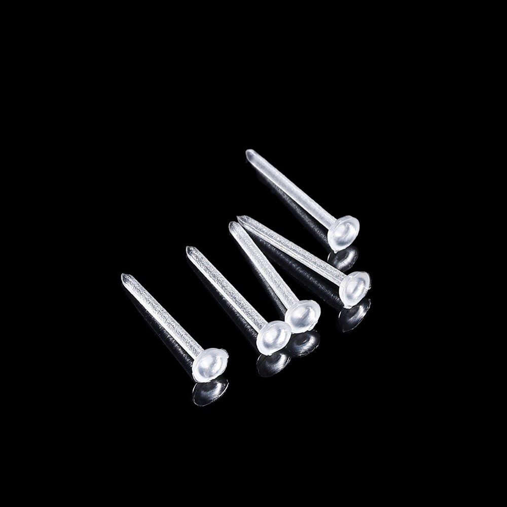Stkunkka 50-200oPcs/Bag Anting Plastik Anting Tusuk Sekali Pakai Anti Paku Tidak Berbahaya Ramah Lingkungan Bahan Anting Hypoallergenic