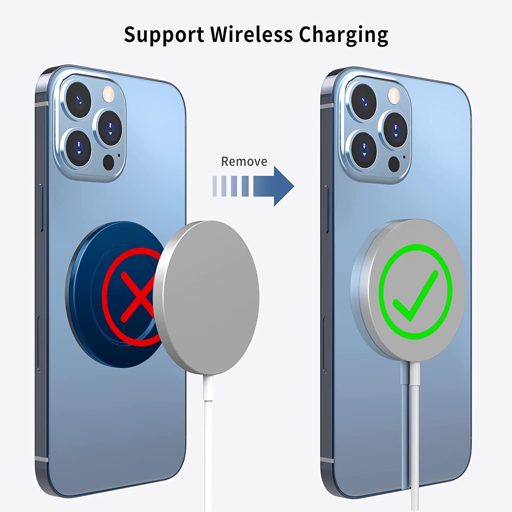 IPHONE Base Magnetik Untuk Iphone13 12 Magsafe Socket Base Removable Dan Wireless Charge Compatible Bekerja Dengan Socket Grip Phone Holder