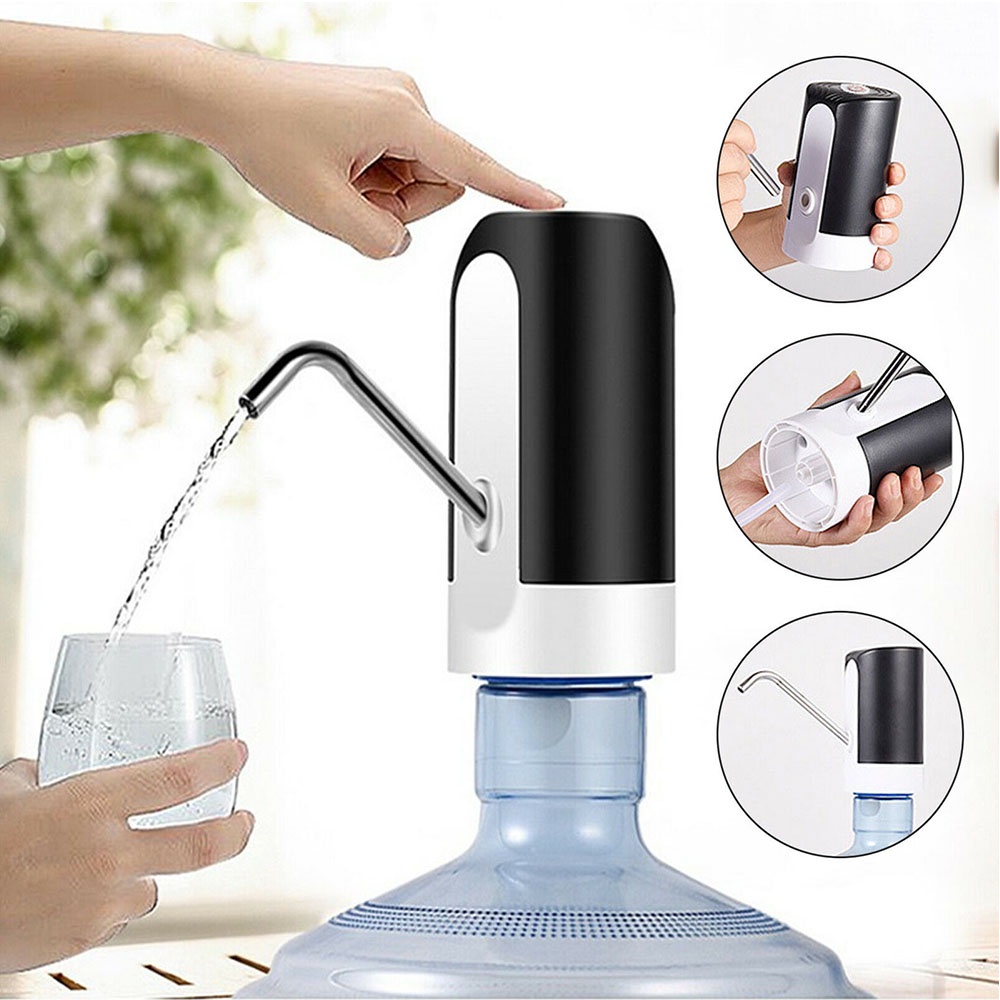 Pompa Galon Air Minum Electric Listrik Elektrik LED Water Dispenser Mini Air Minum Usb Portable Pump Recharge