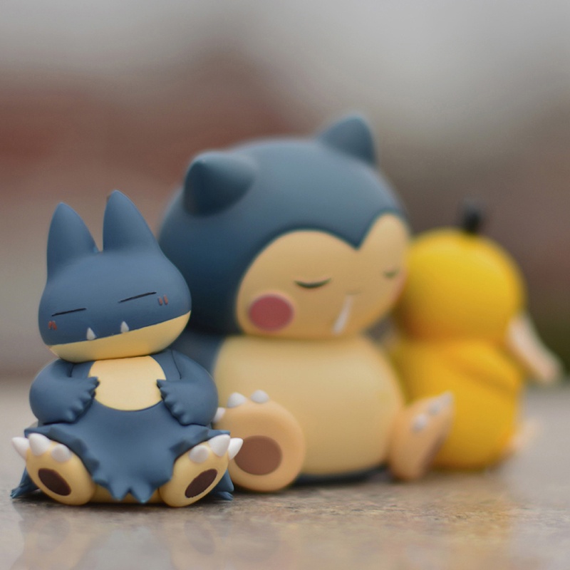 Anime Pokemon Angka Mainan Tidur Starry Dream Series Psyduck Snorlax 6-7cm PVC Action Figure Kartun Mengumpulkan Mainan Model Boneka