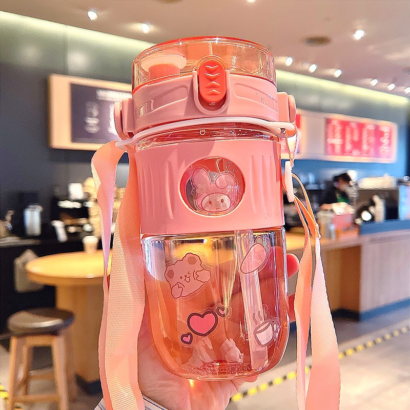 BOTOL MINUM ANAK / BABY KAPASITAS 700ML KARAKRTER LUCU BPA FREE-PINK CT GIRL
