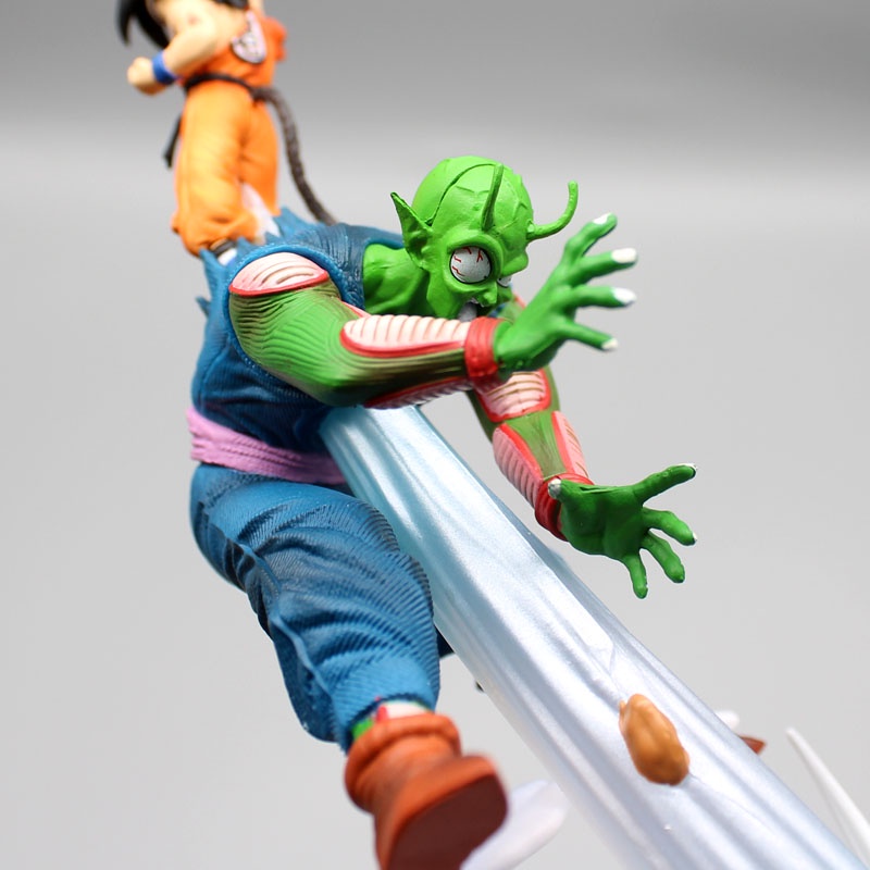 Menyala 25 cm Anime Dragon Ball Z Anak Son Goku VS Piccolo GK Patung Pvc Action Figure Koleksi Model Mainan