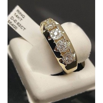 Goldkingdom Aksesoris Perhiasan Fashion Ready Stock Cincin Lapis Emas Micro Set Engagement Band Untuk Pria Dan Wanita