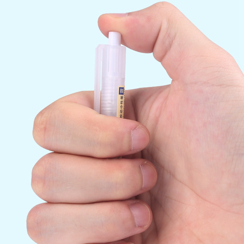 3-warna Push Neutral Pen Pulpen Tulisan Siswa Alat Tulis Pena Tanda Tangan Kantor Bisnis Umum 0.5mm Retractable Gel Pen