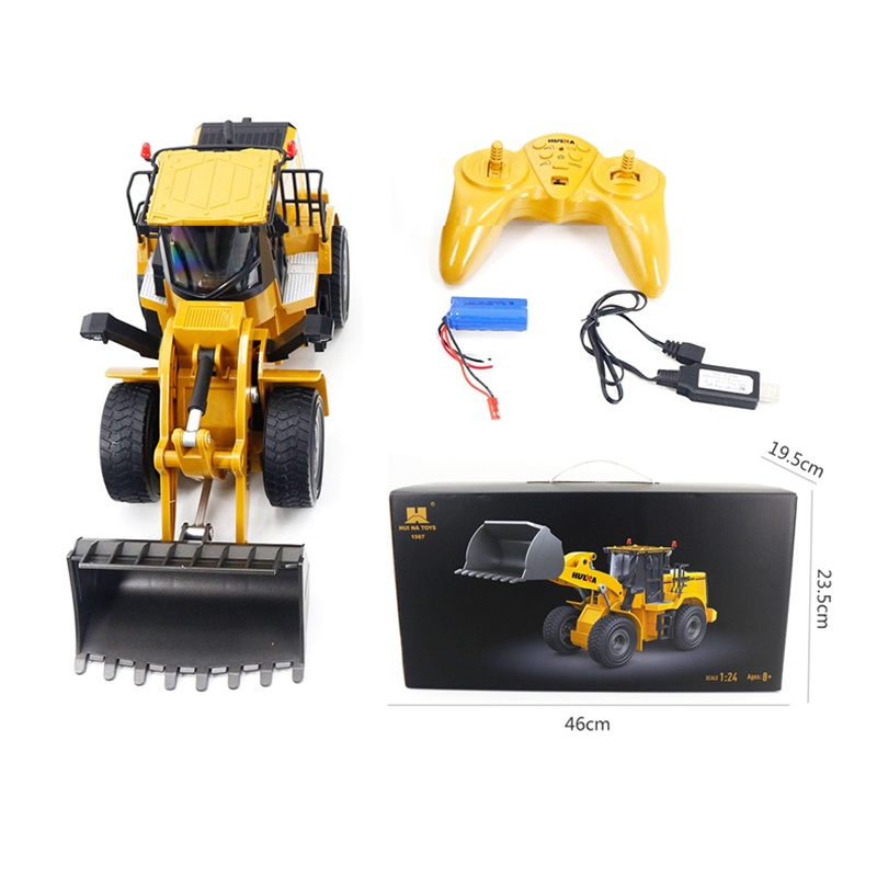 Huina 1567 RC Wheel Loader Bulldozer RC Alat Berat Heavy Truck