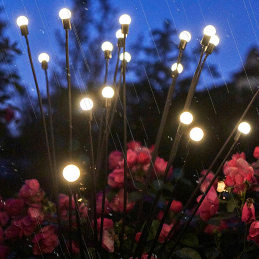 【COD】Lampu Firefly Surya/Firefly Light/Lampu Lanskap Kembang Api Firefly Lawn/Lampu Dekorasi Lanskap/Solar Firefly Light Lampu Dekorasi/Lampu Taman LED Tenaga Surya Dekorasi