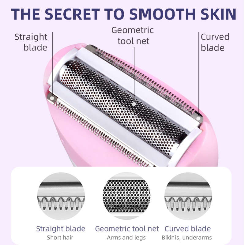 Kemei Women Shave Wool Device Knife Electric Shaver Wool Epilator Shaving Lady's Shaver Female Care KM-3018