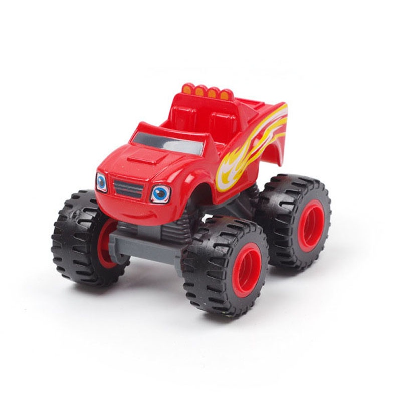 6pcs/set Blaze Mesin Mobil Mainan Rusia Miracle Crusher Truck Vehicles Figure Blazed The Monster Toy Untuk Hadiah Anak