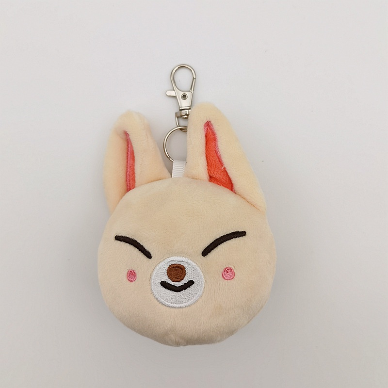 Mainan Mewah Gantungan Kunci 10 cm Aksesoris Liontin Stray Kids Boneka Kawaii Kartun Boneka Binatang Hadiah