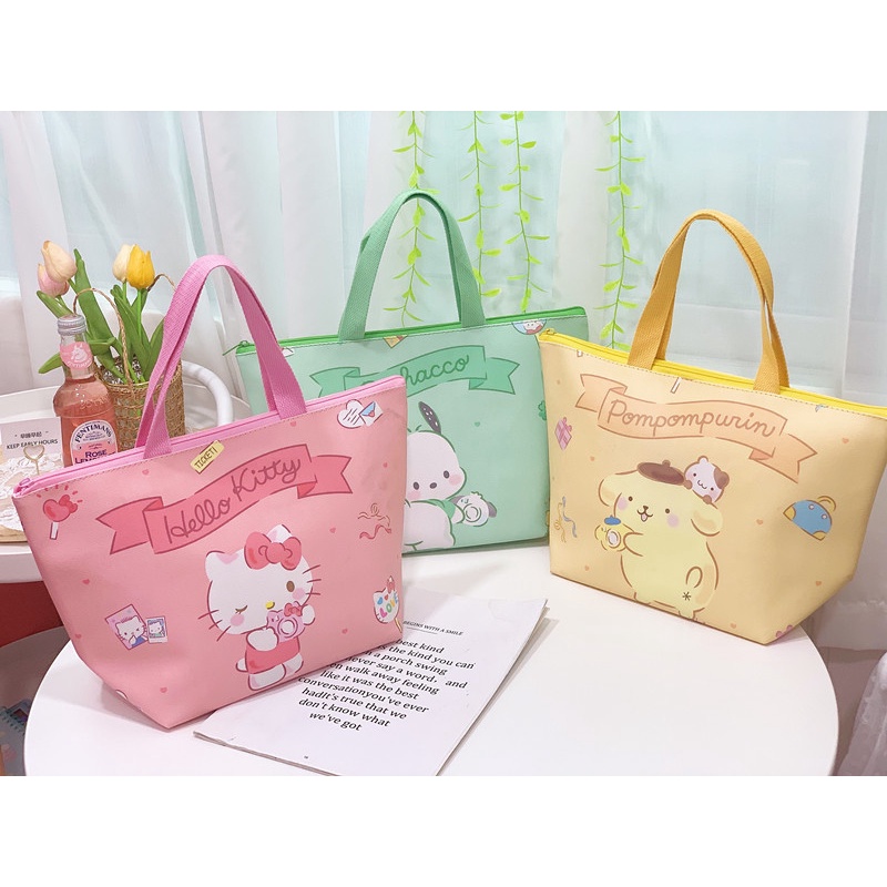 Tas Tenteng Serba Guna Les / Bekal Sanrio Kitty Melody Cinnamoroll Kuromi