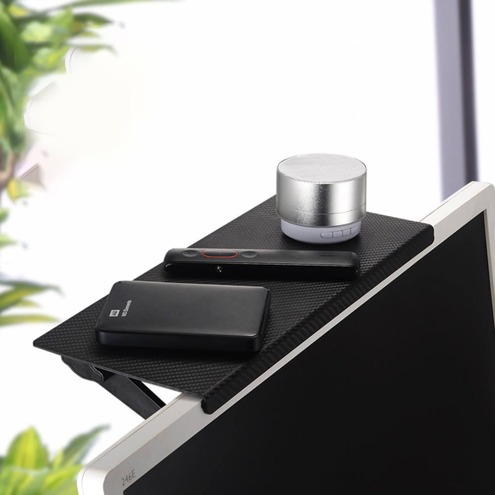 Rak Penyimpanan Display Komputer Desktop Tanpa Meninju Rak Penyimpanan Sederhana Layar TV LCD Set-top Box Storage Rack