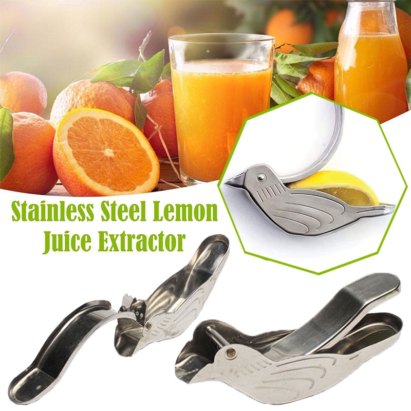 Alat Peras Jeruk Lemon Bentuk Burung Juicer Stainless Steel Buah Jeruk Hand Press Manual Squeezer Juicer Alat Dapur