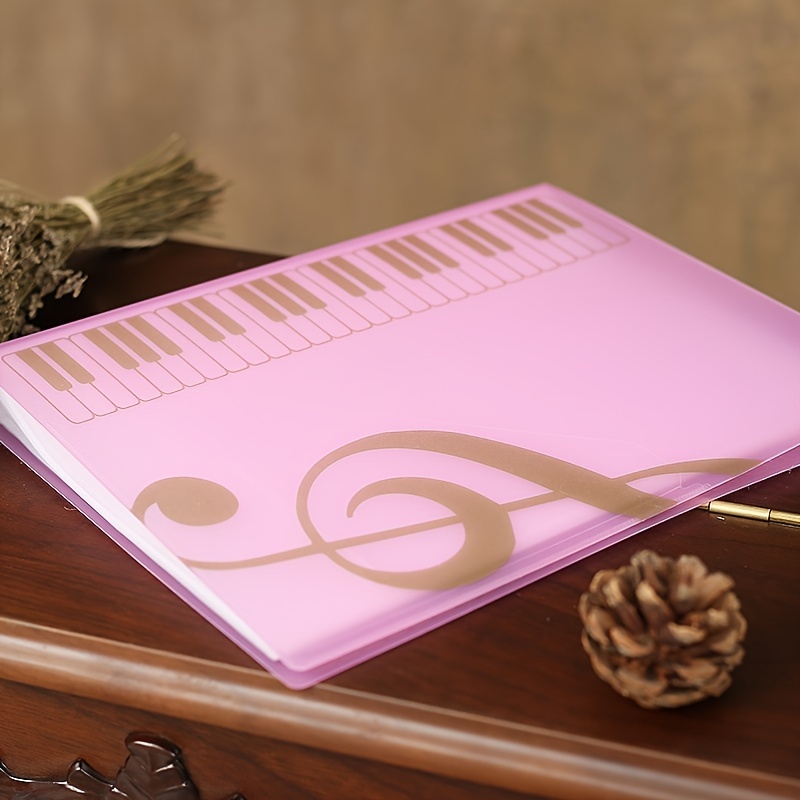 Nota Lembaran Piano Musik A4 Tempat File Map Dokumen Booklet Untuk Murid Music Staff Musisi Penulis Lagu Artis