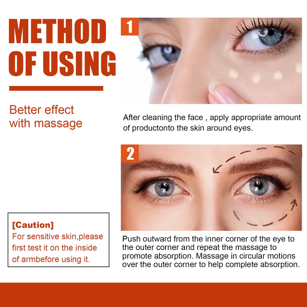 EELHOE Retinol Eye Cream Krim Mata Untuk Anti-aging Melembabkan Mengurangi Garis Halus Dan Kantong Mata Lingkaran Hitam-30Gr