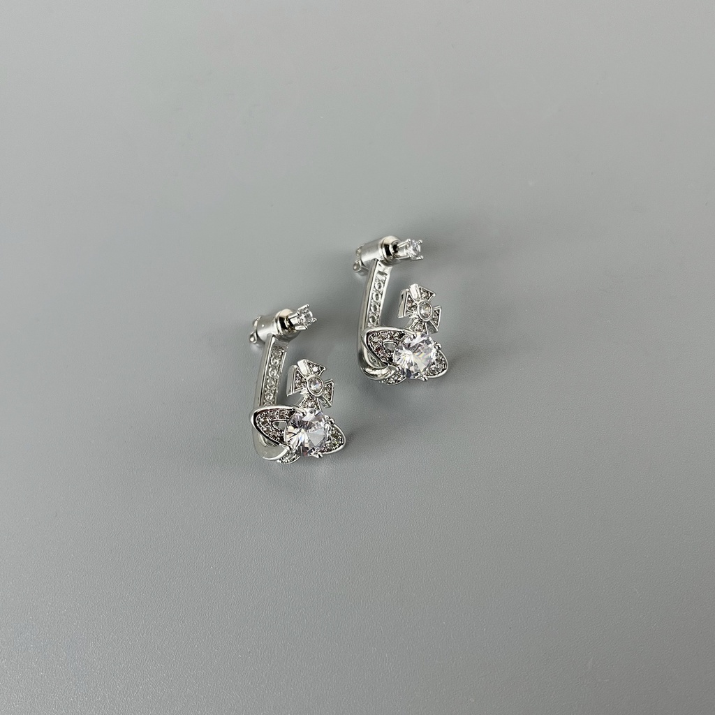 Anting Giwang Zirkon Baru Anting Desain Berlian Sederhana Grosir