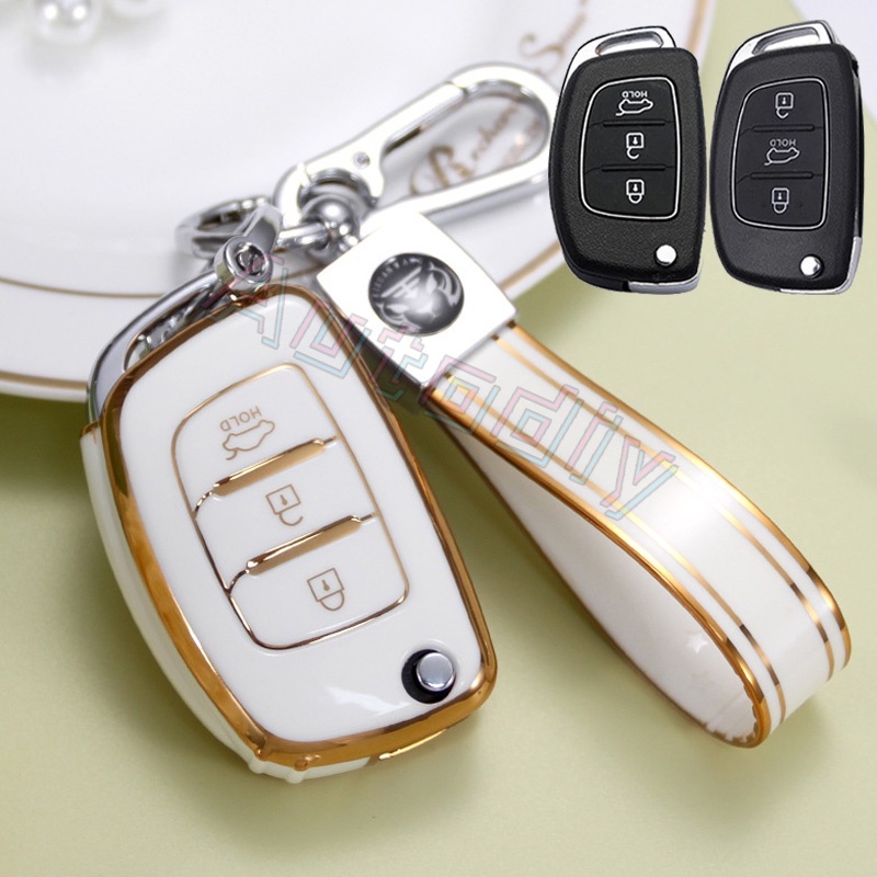 Case Remote Kunci Mobil Bahan Silikon Untuk Hyundai Elantra Solaris Tucson IONIQ ix25 ix35 i10 i20 i30 i40 Sonata