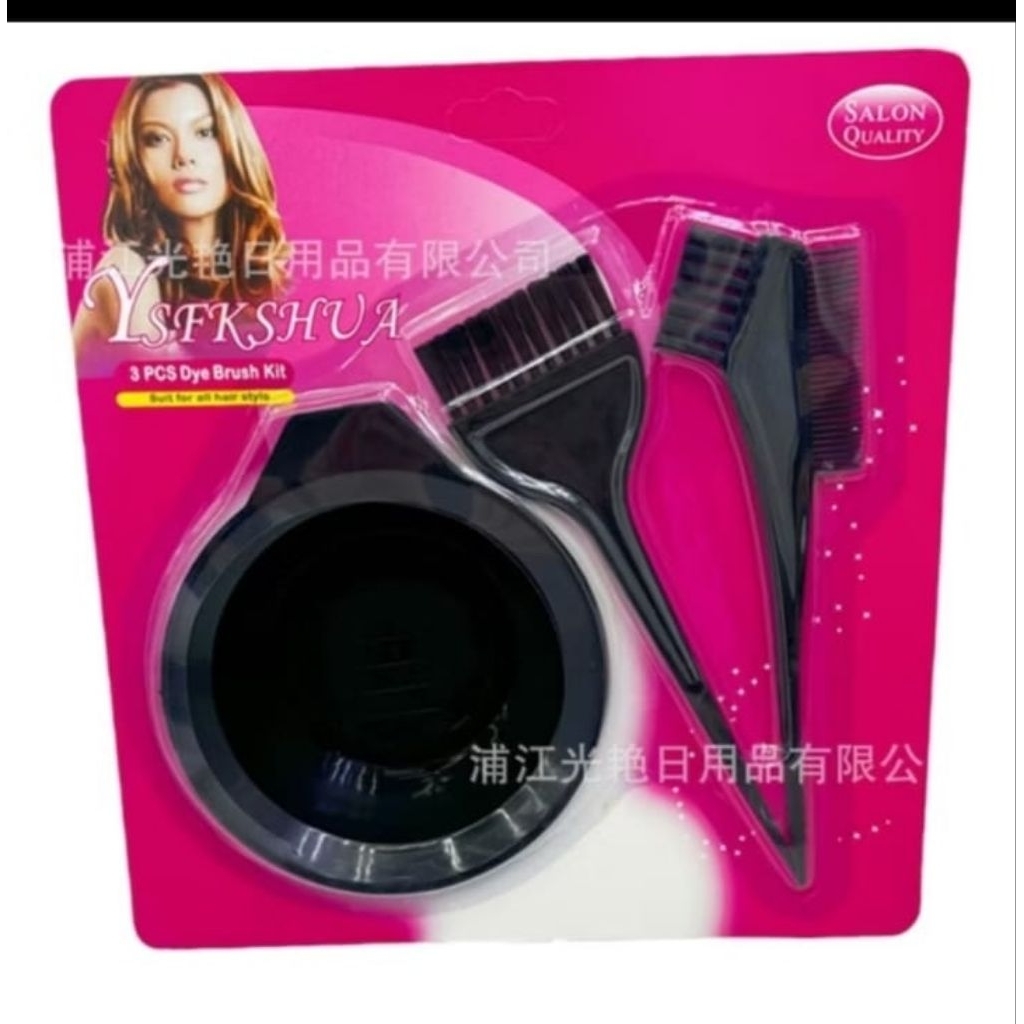 mangkok masker mangkok cat rambut kuas cat rambut putih warna bowl set hair clouring brush kuas set 