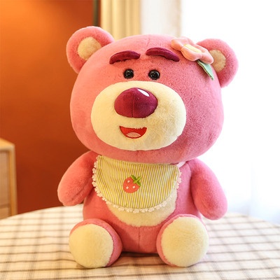 Boneka Beruang Pink Imut Super Cute Imut Mainan Mewah Beruang Grab Machine Doll Qixi Hadiah Hari Valentine